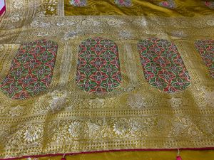 Beautiful Yellow Saree With Blouse