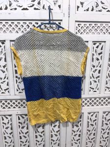 💝Striped Crochet Vest Top C