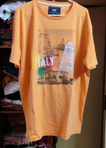Strip Line Orange T-shirt