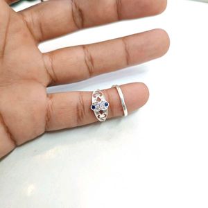 Pure Silver Toe Rings (Pair)