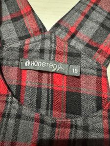 Plaid Pinafore Dress