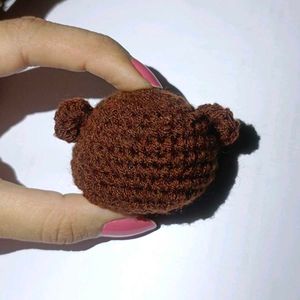 Crochet Bear Keychain