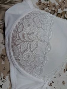 36D BRA ...WHITE NET PADDED CLOVIA