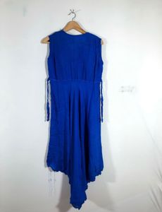 Vibrant Blue Embroidered Kurta