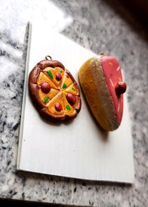 Pizza &amp; cake Keychain