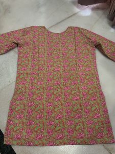 Green Floral Print Kurti