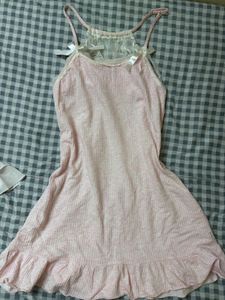 Pink Lace Trim Nightgown