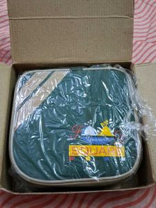 square lunch box with pouch
