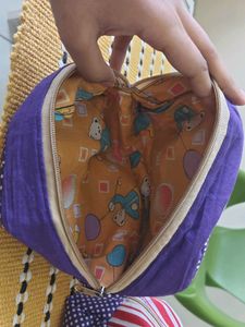 Cute Polka Dot &amp; Striped Pouches (Set of 2)