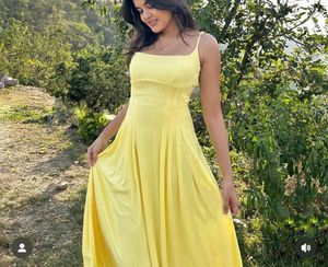 Elegant Yellow Sundress