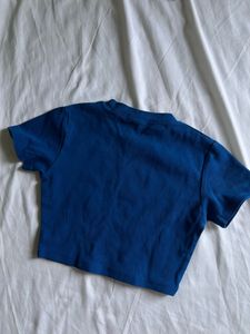 Blue Cropped T-Shirt