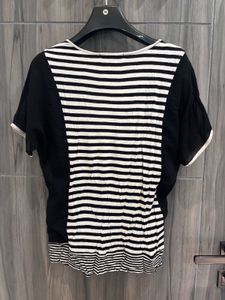 Black &amp; White Striped Top