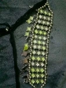 Boho Mirror Choker Necklace Set