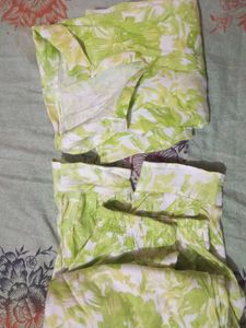 Light Green Floral Kurta Set