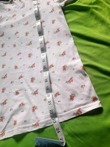 Floral Print Ringer Tee Tshirt Women's Flower Top