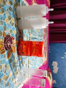 Empty Container And Bottles