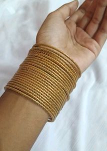 Set of Golden Bangles