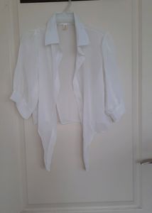 New Imported Shrug Pure White Sheer Material