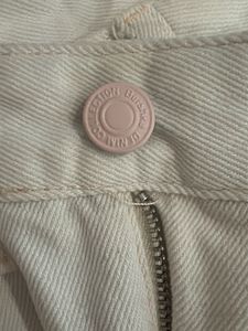 BERSHKA Patchwork High Waist Ombre Pink Jeans