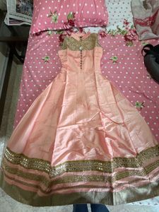 Elegant Pink &amp; Gold Kurta Set