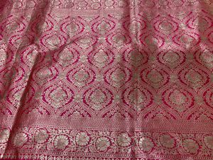 Beautiful Pink Chanderi Silk Saree
