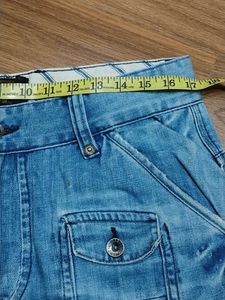 Denim Cargo Shorts