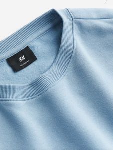 H&amp;m Light Blue Crew Neck Sweatshirt