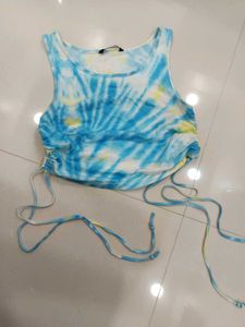 Tie-Dye Crop Tank Top
