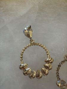 Sparkling Hoop Earrings with Crystals