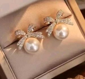 Elegant Rose Pearl Stud Earrings each any of the a