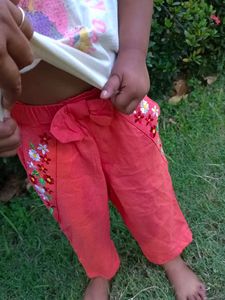 Cute Unicorn T-shirt and Floral Pants Set