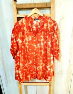Vibrant Printed Casual Top Size-44