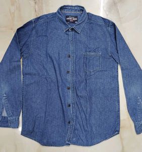 Men's Denim Long Sleeve Shirt