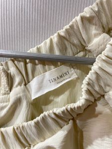 Cream Ruffle Off-Shoulder Top