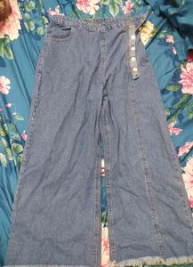 Wide Leg Denim Jeans
