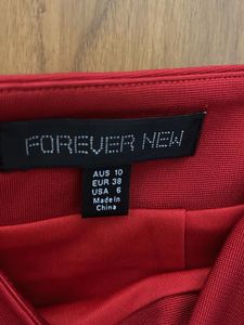 Forever New Red Skirt