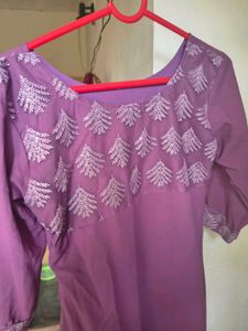 Fancy Embellished Lilac dress