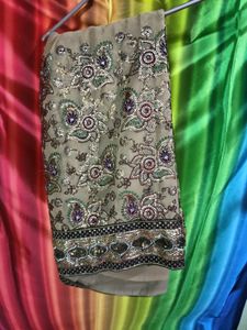 Embroidered Saree heavy