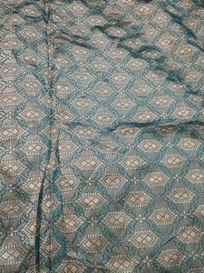 Elegant Maroon &amp; Gold Brocade Fabric