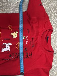 Cool Graphic Print Red T-Shirt
