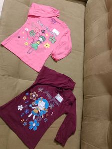 offer now Cute Girls' Long Sleeve Tops (2 Pack)