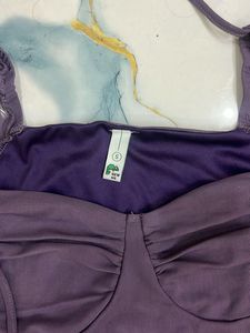 Elegant Purple Ruched Maxi Dress