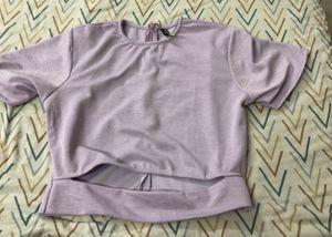 Light Purple Cropped Top