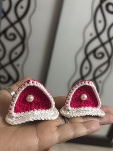 Cute Crochet Cat Ear Hair Clip one pcs