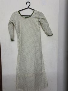 White Printed Kurta