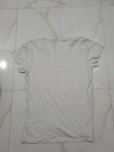 Light Grey V-Neck T-Shirt large size and Carrot co