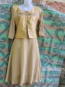 🎉🎉🎉 Clearance Sale Elegant Beige Dress