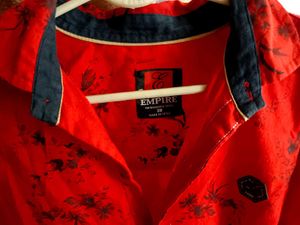 Empire Red Floral Button-Down Shirt