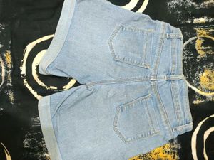 Light Wash Denim Shorts