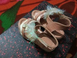peach colour sandal